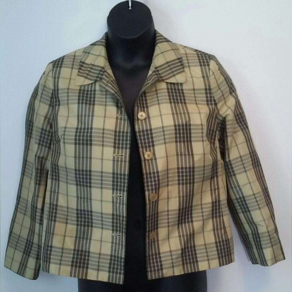 Jones New York Plaid Blazer